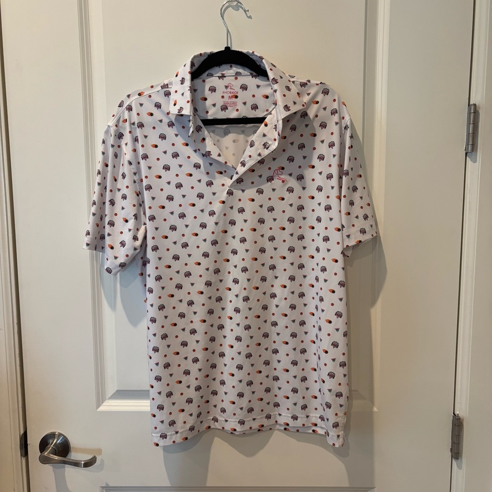 White Patterned Men's Shirt